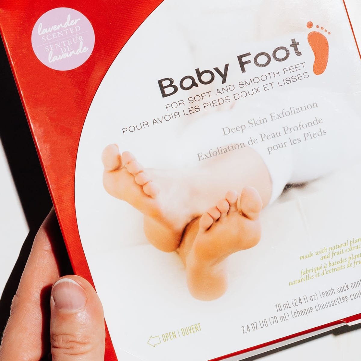Baby Foot Original Lavendar Scent Exfoliation Foot Peel, Color