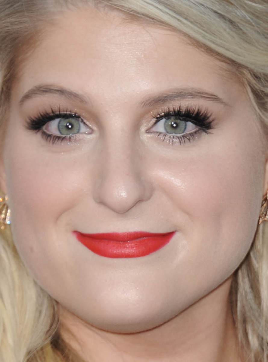 Meghan Trainor at the 2015 American Music Awards close-up