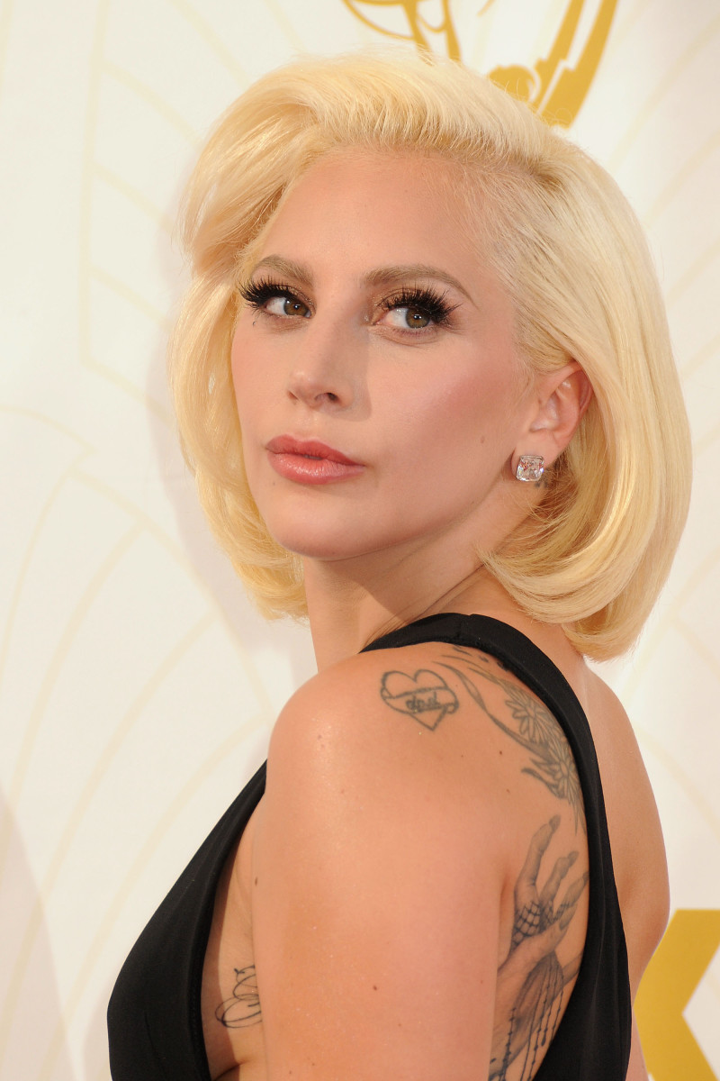 Lady Gaga at the 2015 Emmys