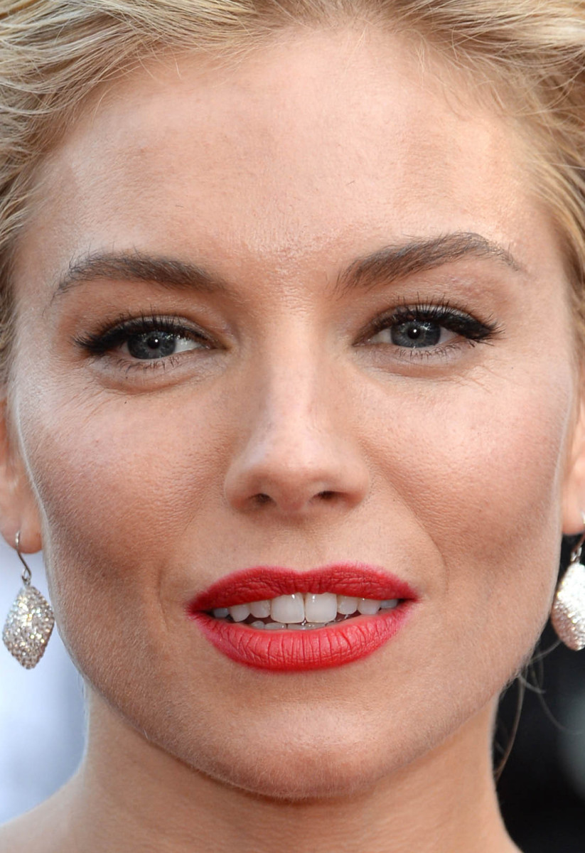 Sienna Miller at the 2015 Cannes premiere of La Tete Haute close-up