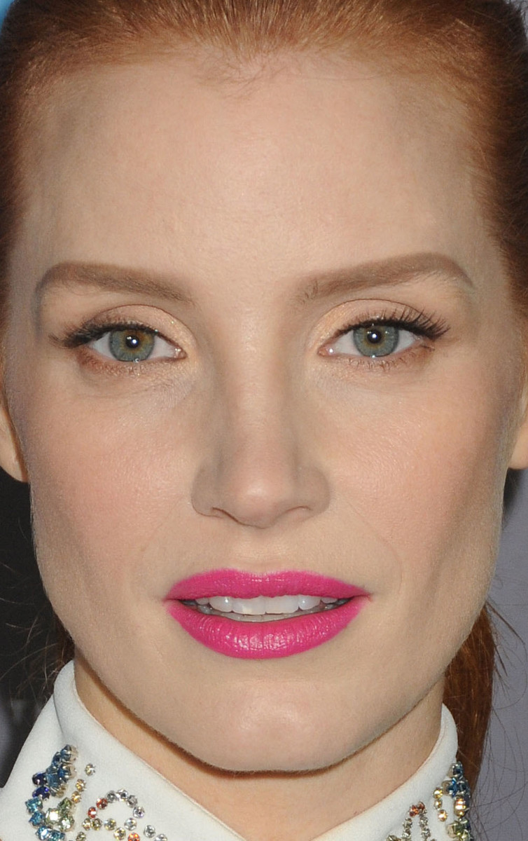 Jessica Chastain at the 2015 Critics' Choice Awards close-up