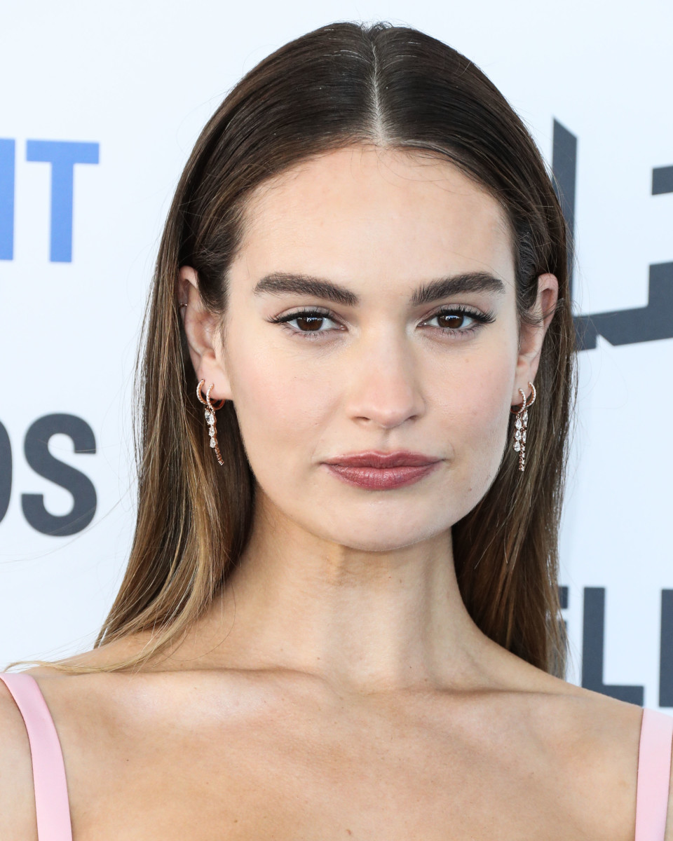 Lily James at the 2022 Independent Spirit Awards