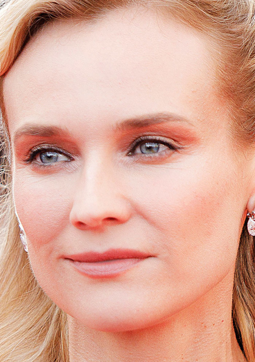 Diane Kruger at the 2021 Cannes premiere of Tout S'est Bien Passe Everything Went Fine close-up