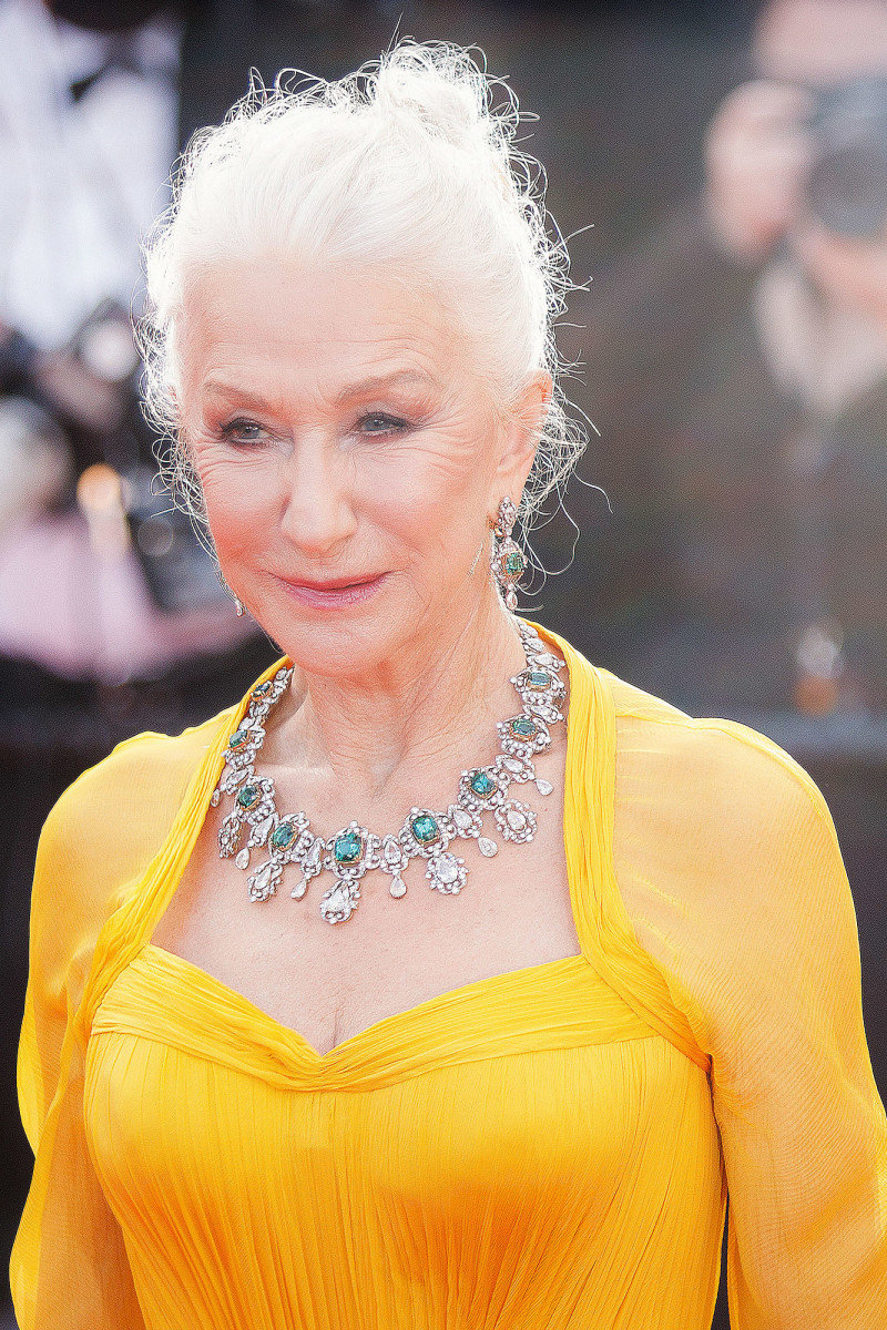 Helen Mirren at the 2021 Cannes premiere of Annette